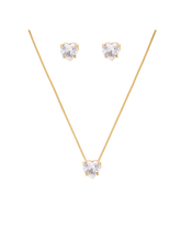Conjunto Colar E Brinco - Zircônia