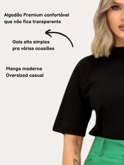 Kit 3 blusas T-shirts Camisetas Feminina